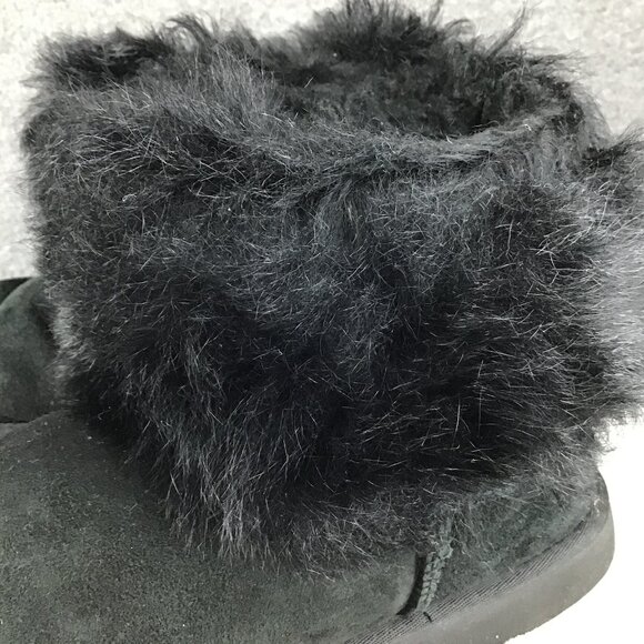 UGG Monster Ankle Hairy Women's Short Suede Boots Size 10 - Picture 8 of 12
